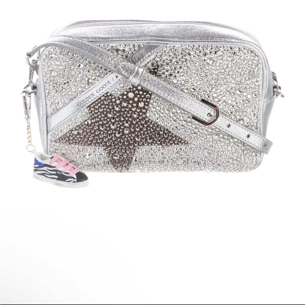Golden Goose purse - silver with Swarovski crystals